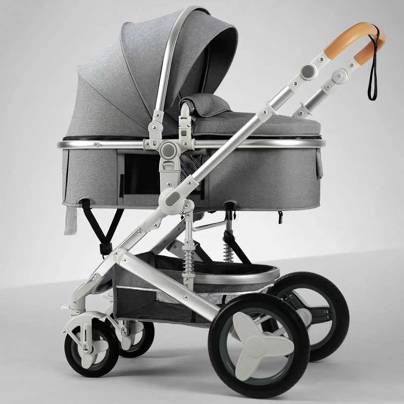 Newborn 2 In 1 Baby StrollerLuxury high landscape baby carriageFolding pramtravel Pushchairbaby trolley carbaby strollers W250910
