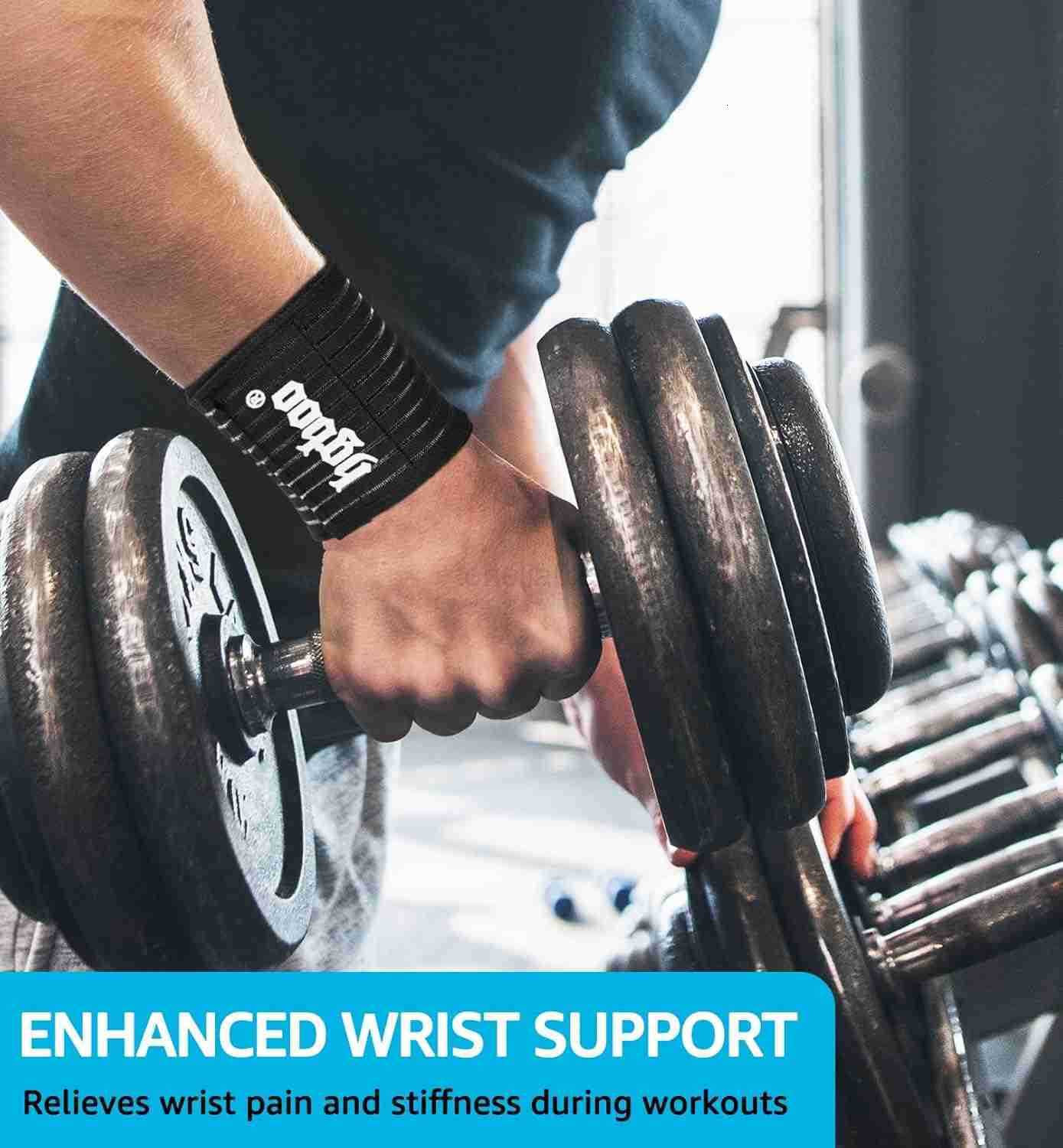Wrist Bands 2 PCS HighElastic Straps Wrist Wraps Wrist Brace for Sports Weightlifting Tennis Basketball Tendonitis Carpal Tunnel Arthritis Breathabl W
