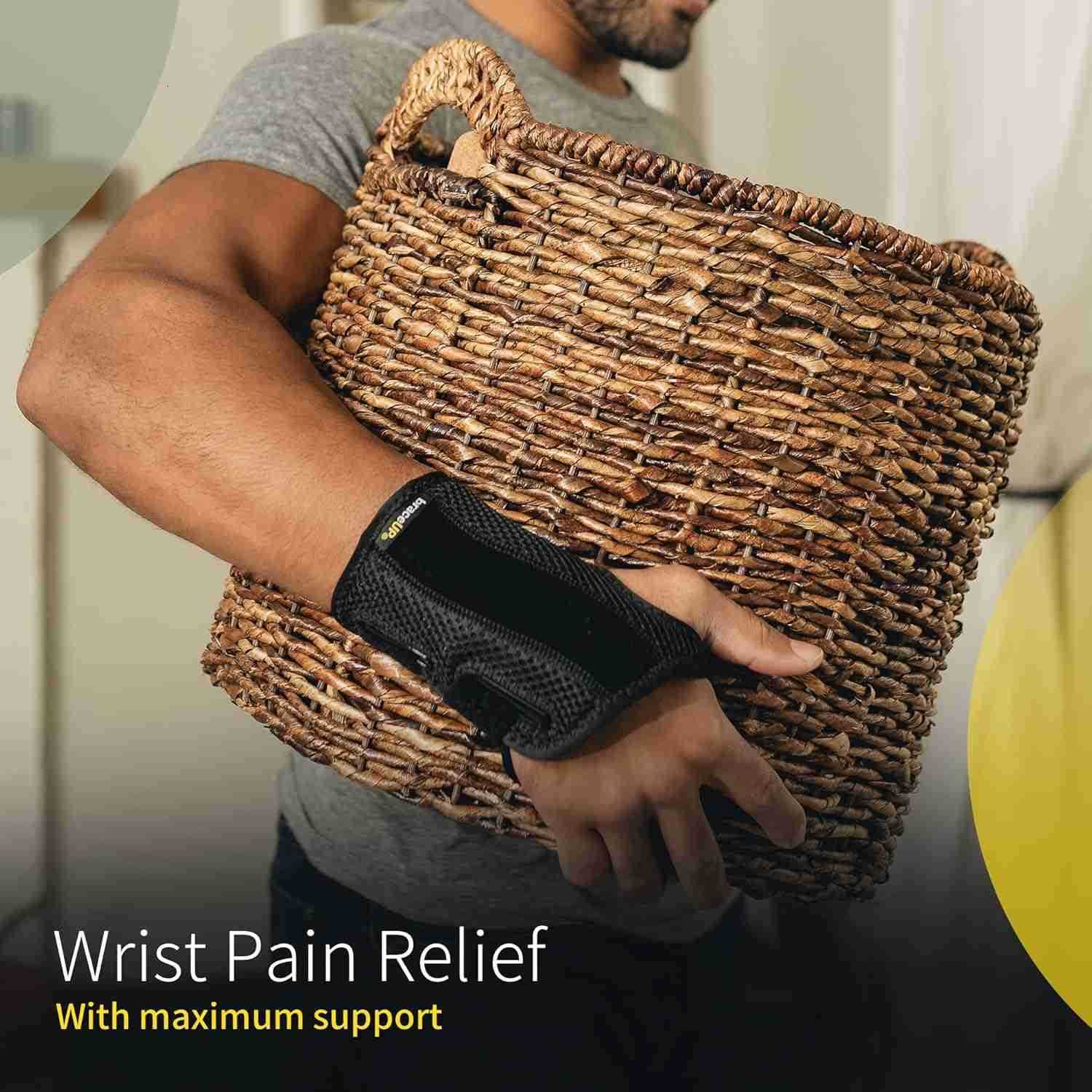 Wrist Splint for Carpal Tunnel Right Left Hand Wrist Support for Women and Men Daytime and Night Use Wrist Brace for Pain Relief and Arthritis Left Wr