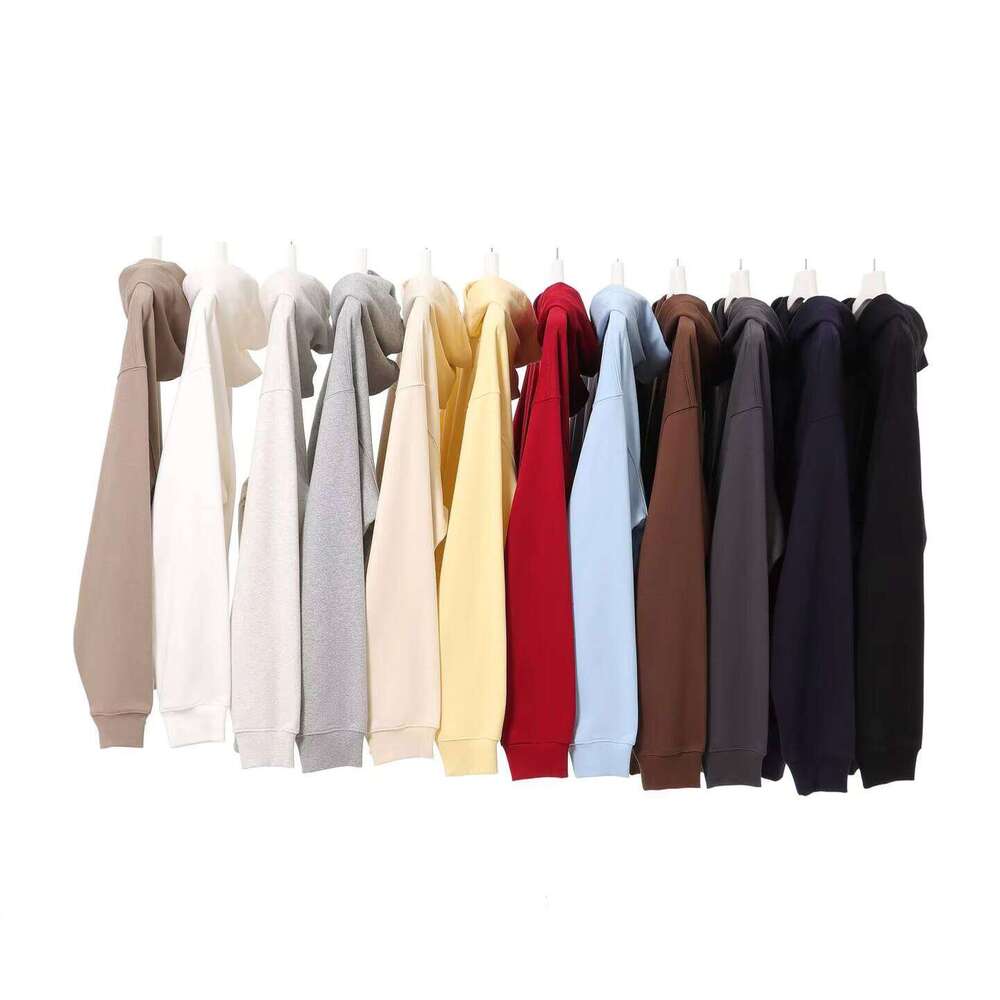 450g Heavyweight French Terry Puff Print Blank Cotton Polyester Pullover Oversized Men's Hoodie