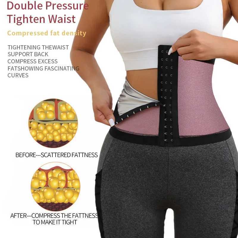 Sauna Sweat Shaper Belt Thermo Tummy Control Shapewear Slimming Girdle Workout Waist Corset Gym Abdomen Fat Burning W250910