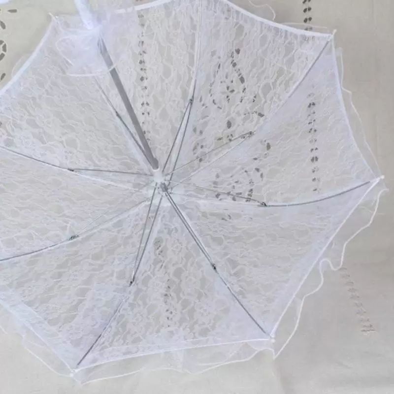 Wedding Parasol: Elegant Women's Floral Lace Parasol - Perfect for Wedding, Bridal Events, and Romantic Occasions