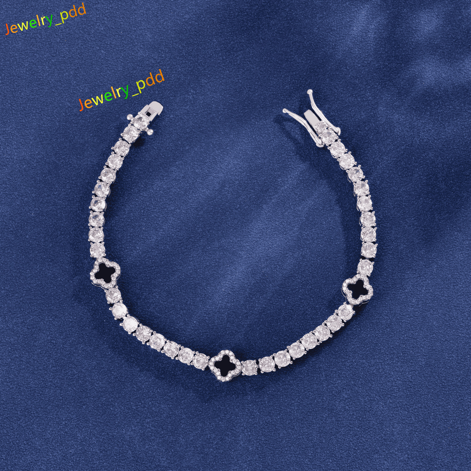 bracelet designer Charm Lucky Clover Tennis Chains Bracelets Necklace Fashion Jewelry Four Leaf Black Clover Jewelry Necklace
