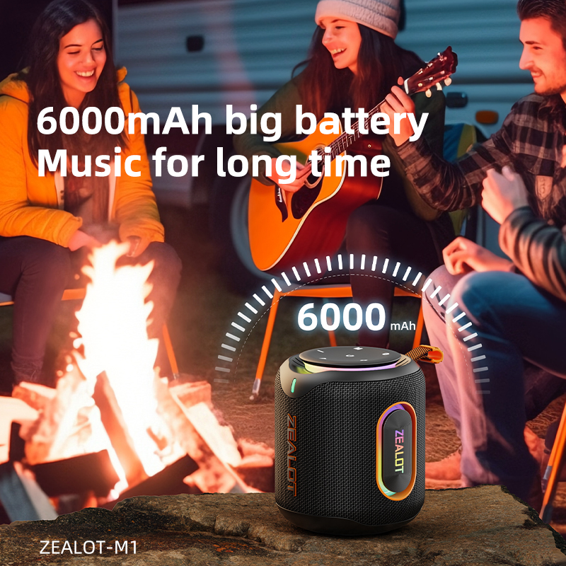 M1 Portable Bluetooth Speaker for Outdoor Use 30W Stereo Sound IPX6 Waterproof 24H Playtime Wireless Speaker for Camping Hiking Beach Party.