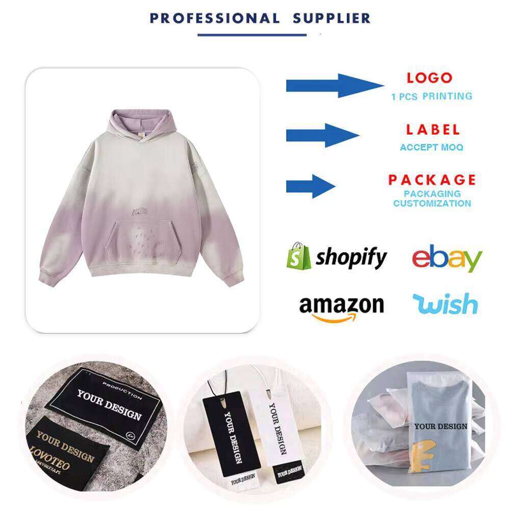 High-Quality 360gsm Acid Wash Sun-Faded French Terry Drop Shoulder Hoodie Unisex Streetwear
