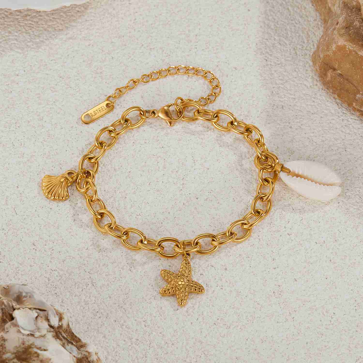 Ocean Wind Starfish Shell Light Luxury Personality Highend Bracelet