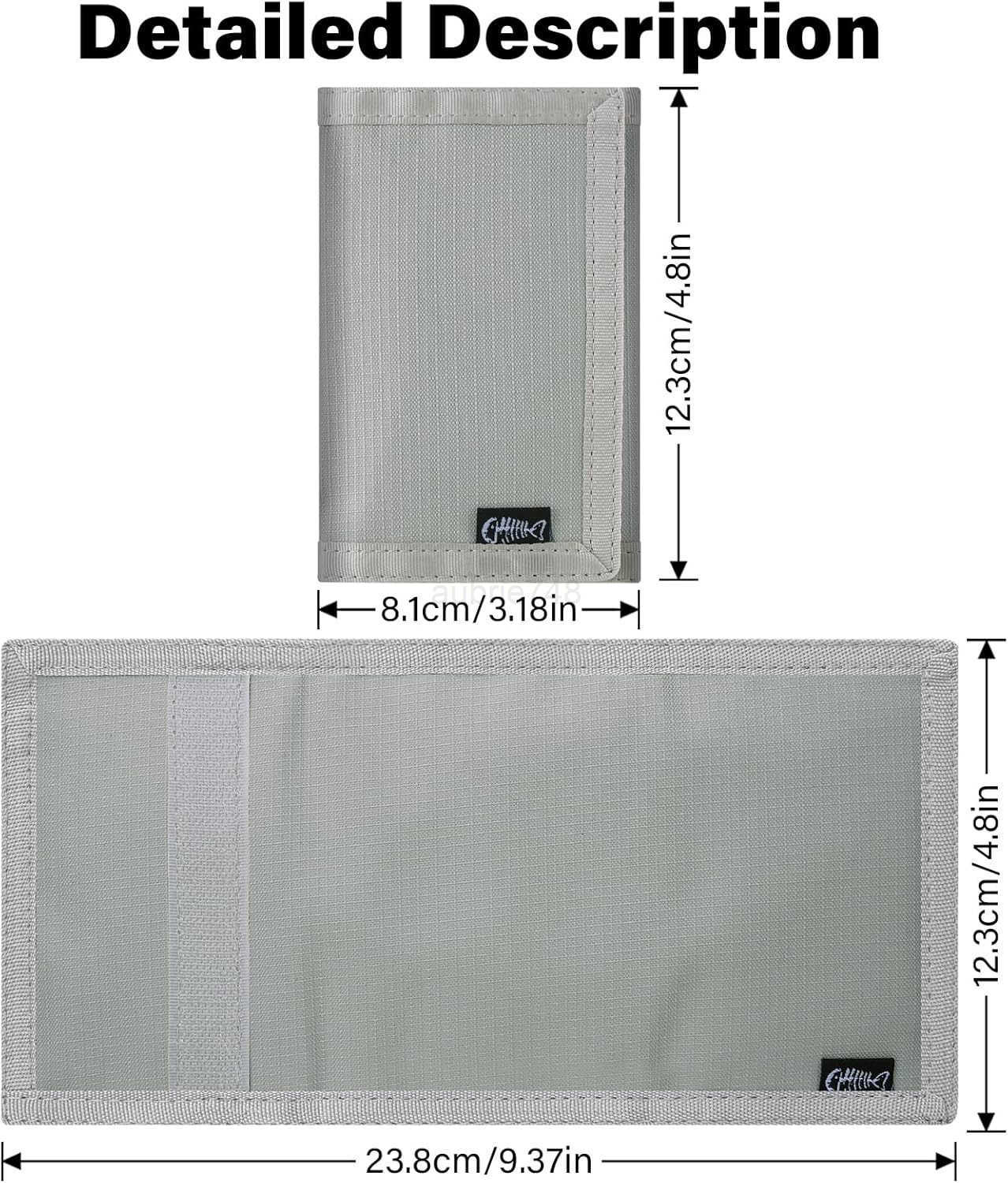 Mens Nylon Trifold RFID Wallet with ID Window Slim Security Wallet for Card Cash Holder Modern Fashion Stylish Wallet Gifts for Teen Boys and Men One 
