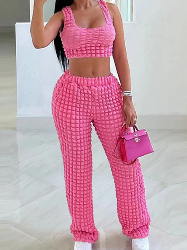 2 Piece Women Sets 2025 Arrival Plus Size Summer Matching Print Two Pieces Top Pants Suits Outfits Clothing 250910
