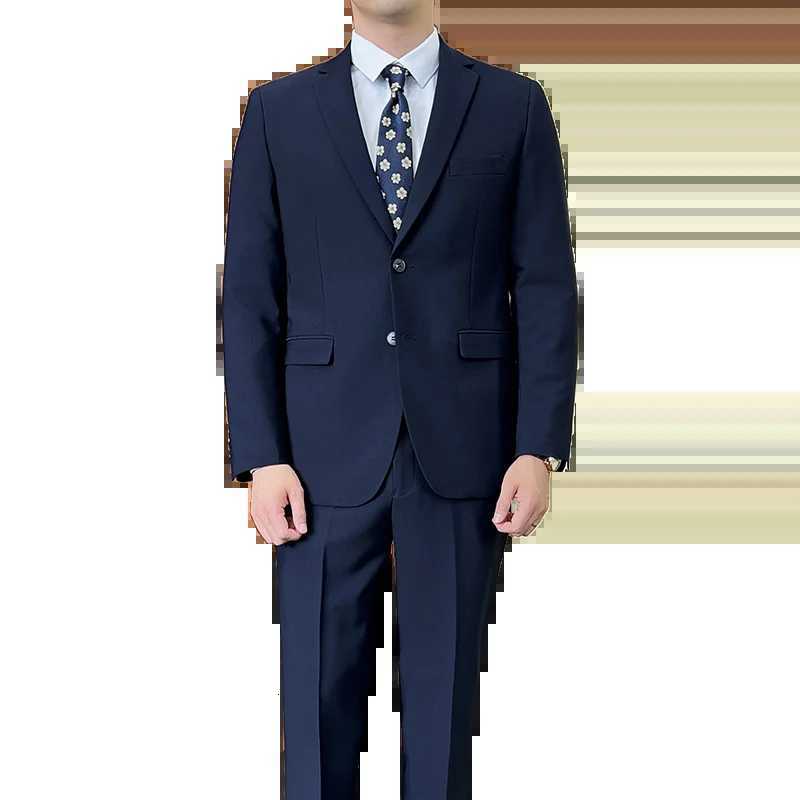 Suit Blazer Pants Fashion Men Solid color Business Wedding Work Casual Slim Professional Dress Groom Best Man Gentleman Suit W250910