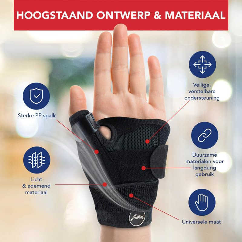 Arthritis Thumb Brace Medical Thumb Splint Right Left Hand Wrist Thumb Support Thumb Spica Splint Thumb Support for Arthritis Black Single W250910
