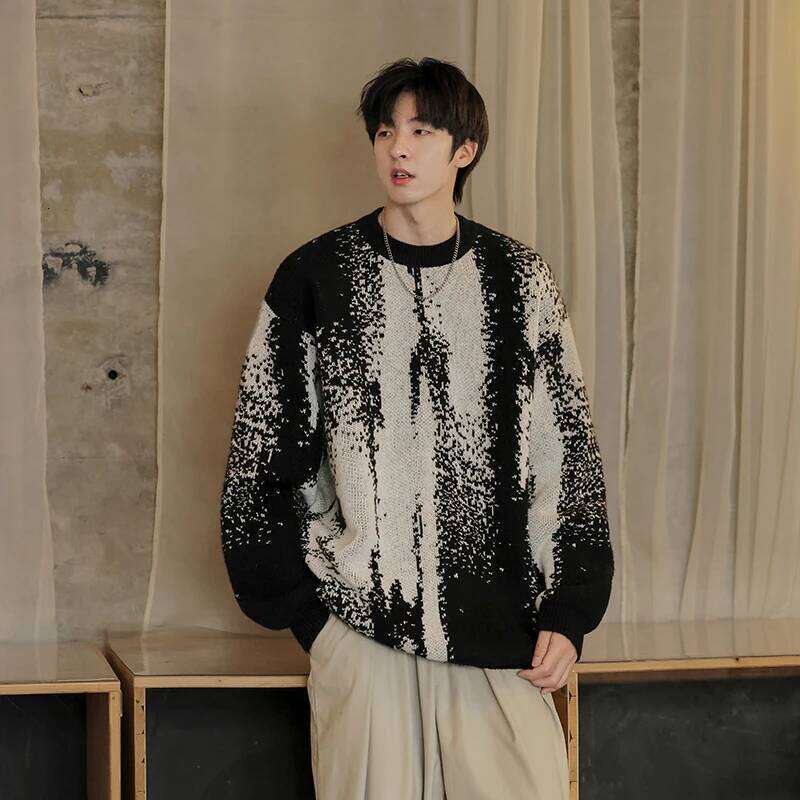 Designer Clothing 2025 Una Reta Men's New Autumn Winter Hip Hop Gradient Printing Men Streetwear Pullover Tops Haruku Couple Sweater