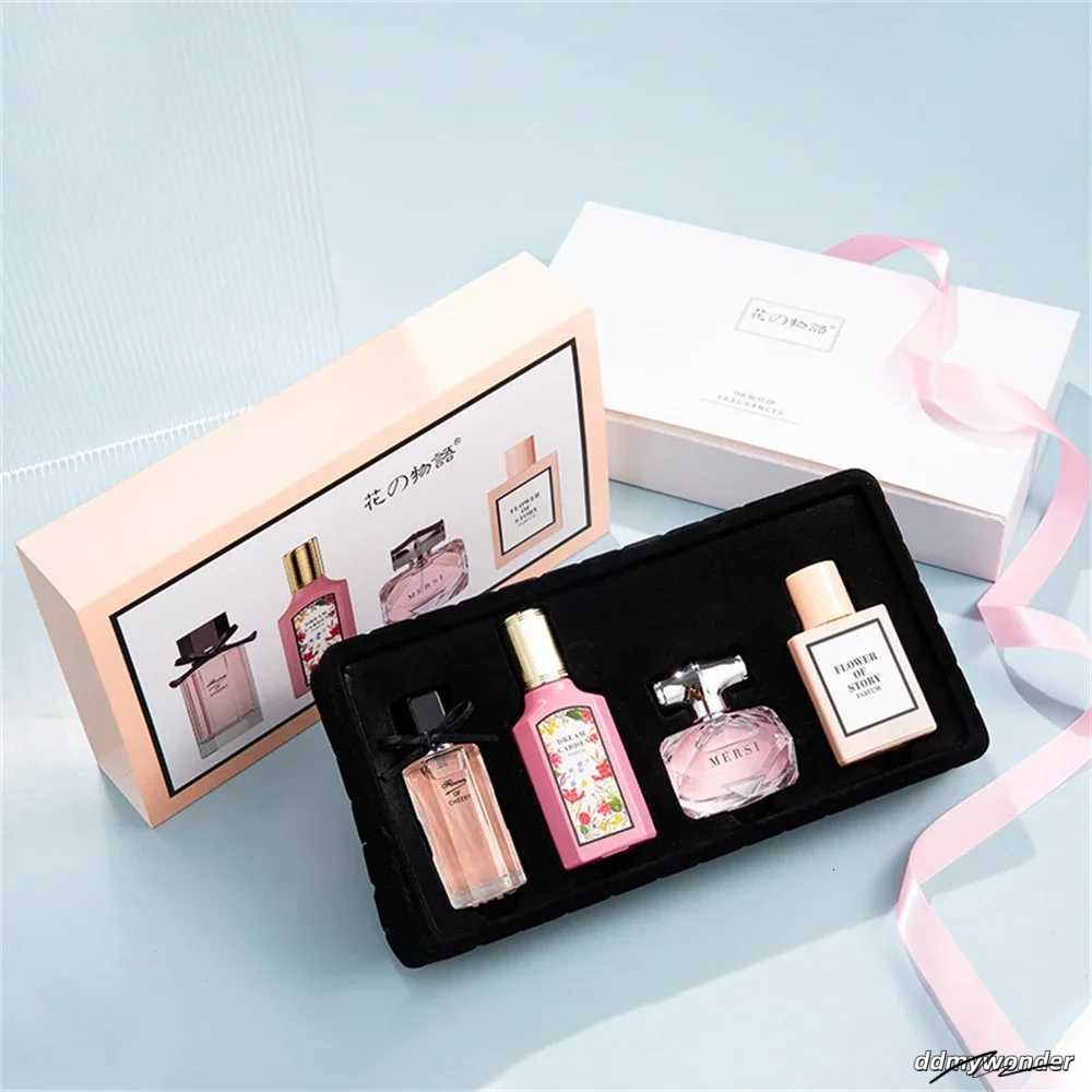 Brand Women Gift Box Four Piece Set Plant Floral Scent Pheromone Lasting Fragrance Exudes Feminine Charm Womens Perfume W250620