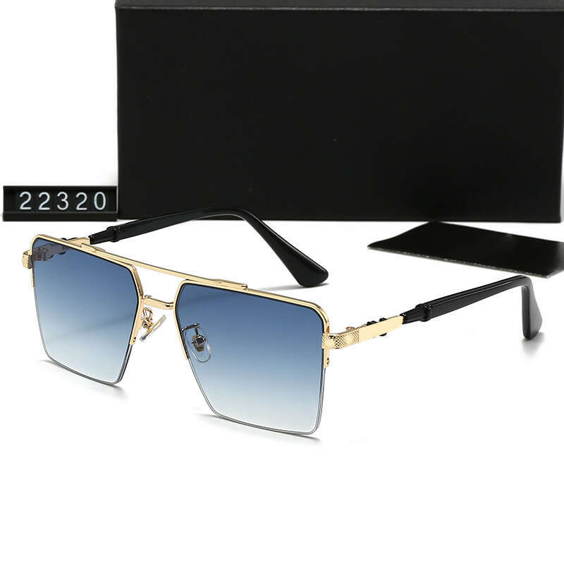 New Men's Square Frame Fashion Trendy Casual Driving Outdoor Sunglasses 22320