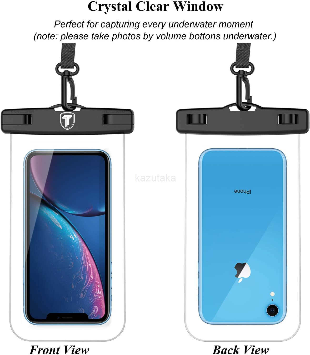 Waterproof Phone Pouch 2 Pack Waterproof Phone Case Cellphone Dry Bag For Note 20 Ultra S25 Ultra S24 S23 S22 S21 S20 S10 A14 A15 A35 A16 5G iPhone 16