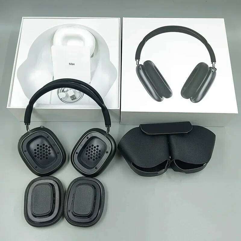 New Forp9max Head Mounted Magnetic Wireless Pop Up Earphones With Leather Bag Sport Bluetooth