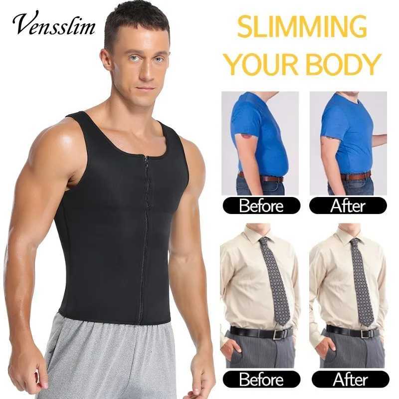 Mens Slimming Modeling Strap Belt Compression Corset Vest Body Shaper Shapewear Threebreasted Waist Fat Burner Tops W250910