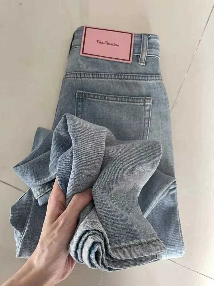 Mulheres perna larga calas de brim baggy senhora vintage y2k punk cintura baixa solta calas jeans streetwear moda lixo longo s Z250910