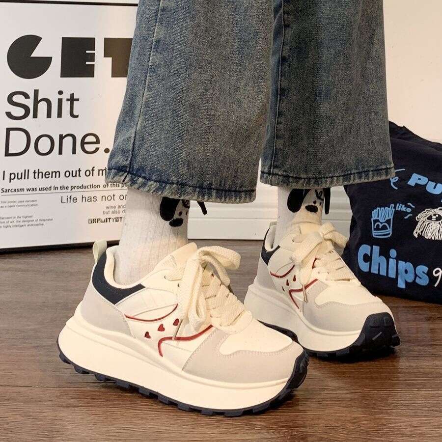 Designer Shoe Platform Sneakers for Women Spring Autumn 2025 New Casual Ins Niche Shoes Trend