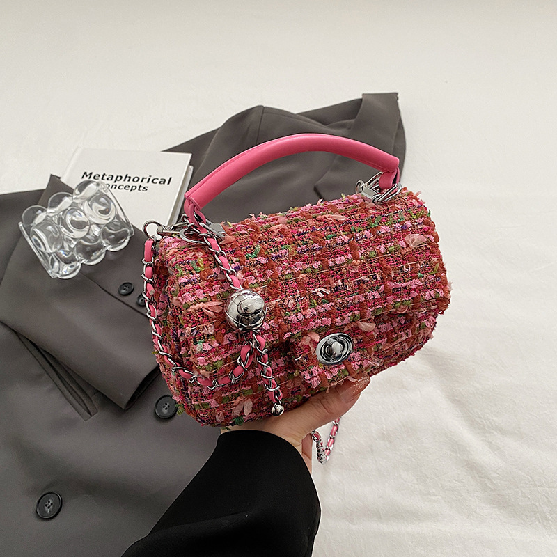 2025 New Fashionable Handheld Small Square Bag Designer Single Shoulder Women's Crossbody Bag