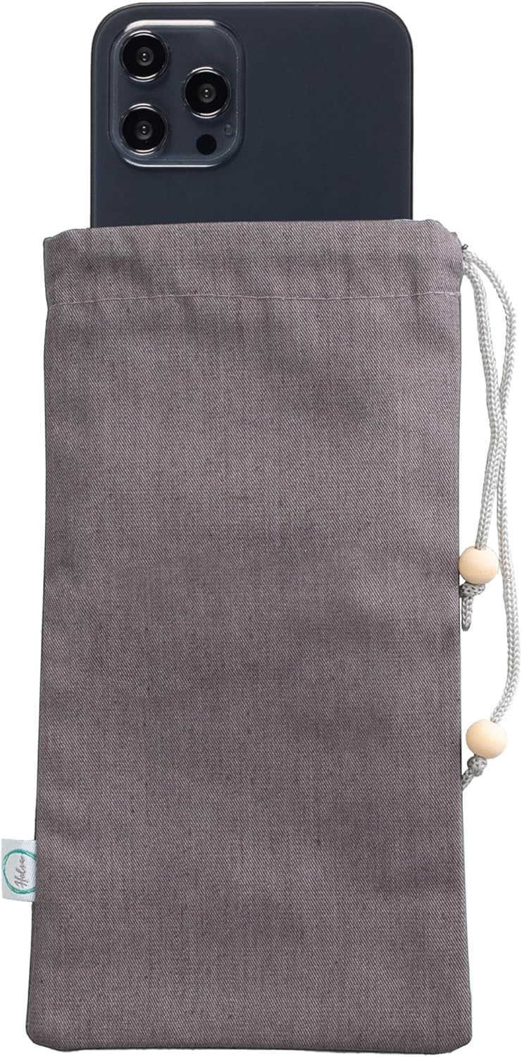 EMF Shield Sleeve for Cell Phone Signal Blocking AntiEMP Pouch Smartphone Protection Case Against Radiation EMF 5G RFID Grey 4x8 Inch Fits Most Phones