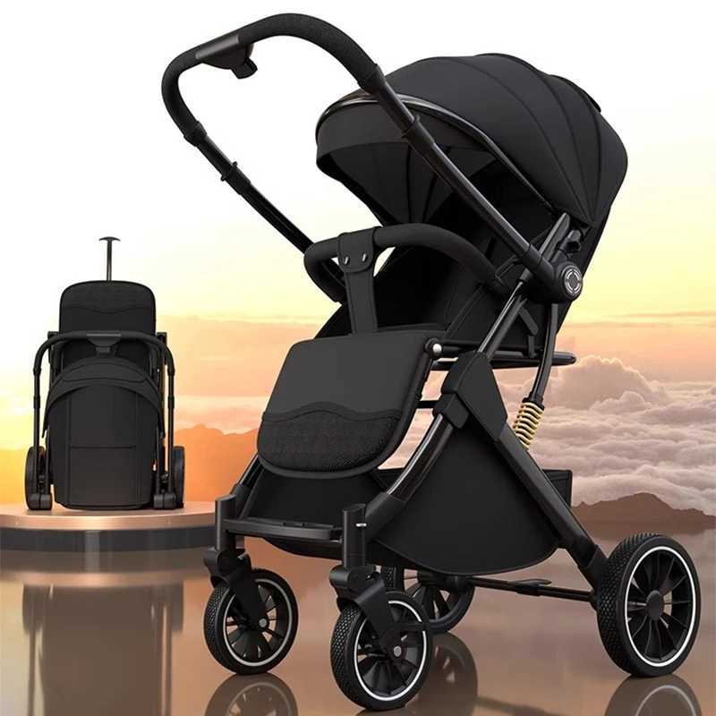 Portable Baby Stroller High Landscape Can Sit and Lie in both Directions to Promote the Baby stroller Onehanded Folding W250910
