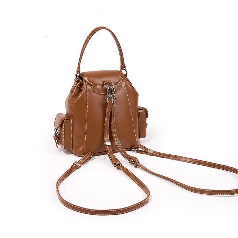 Brand Genuine Leather Large Capacity Versatile High-end Texture Fashion Travel Backpack Messenger Bag high-quality