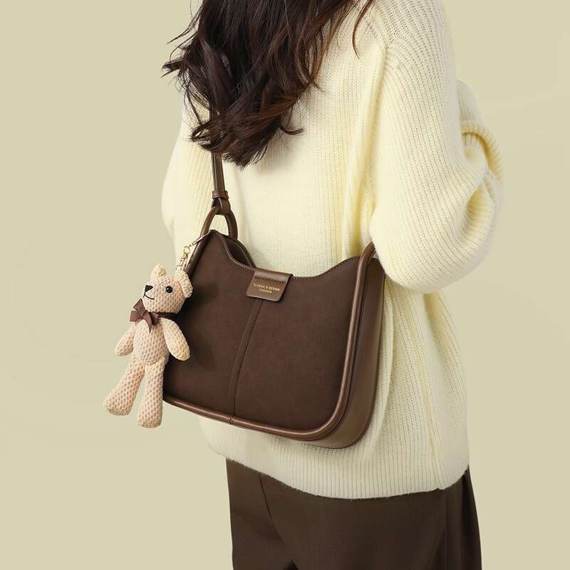 Luxury bag New Women s Crossbody Bucket Genuine Leather Versatile High end Feel Shoulder Bag Handbag