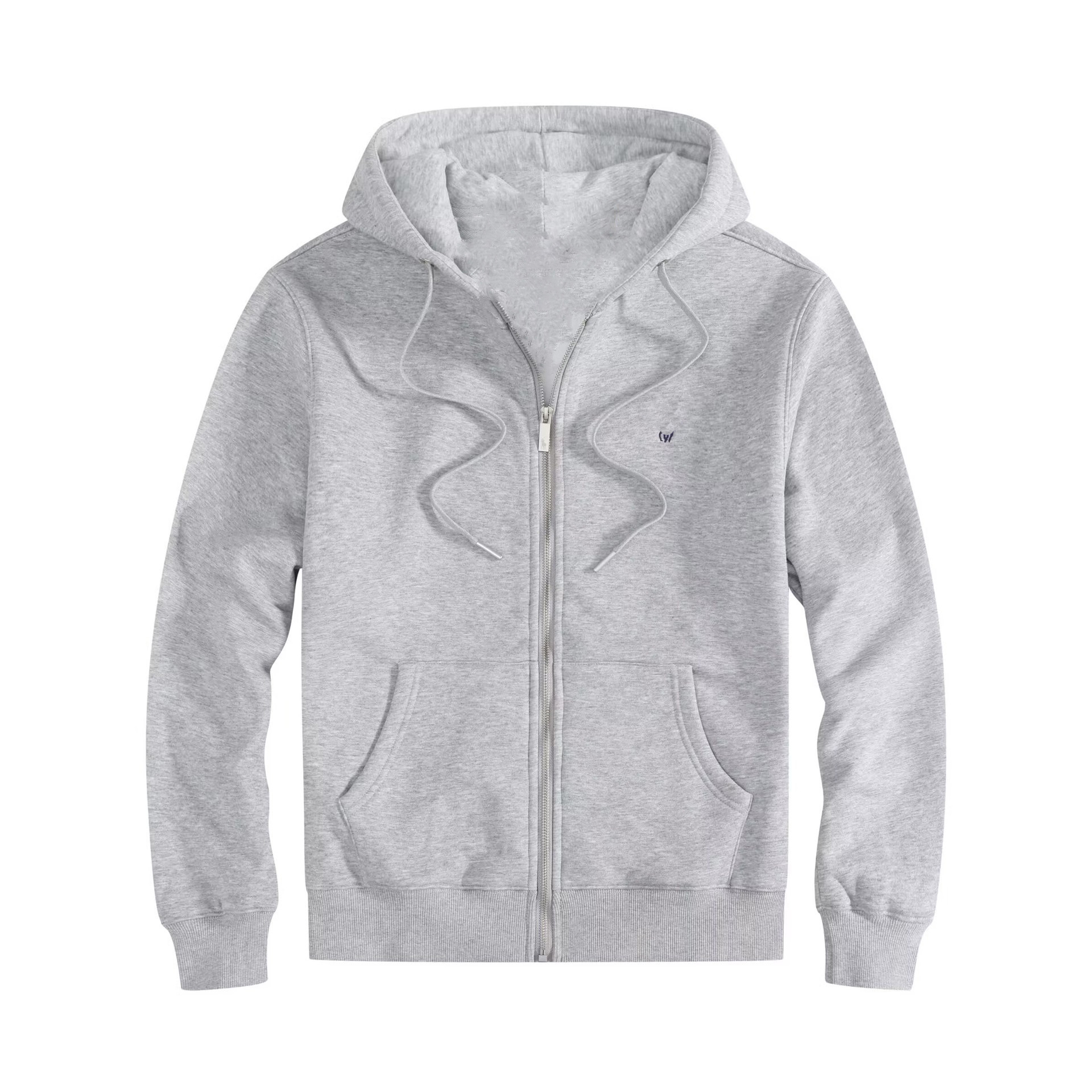 Unisex Soft Breathable Embroidered Pullover Jacket - Full Zipper Classic Sports Set