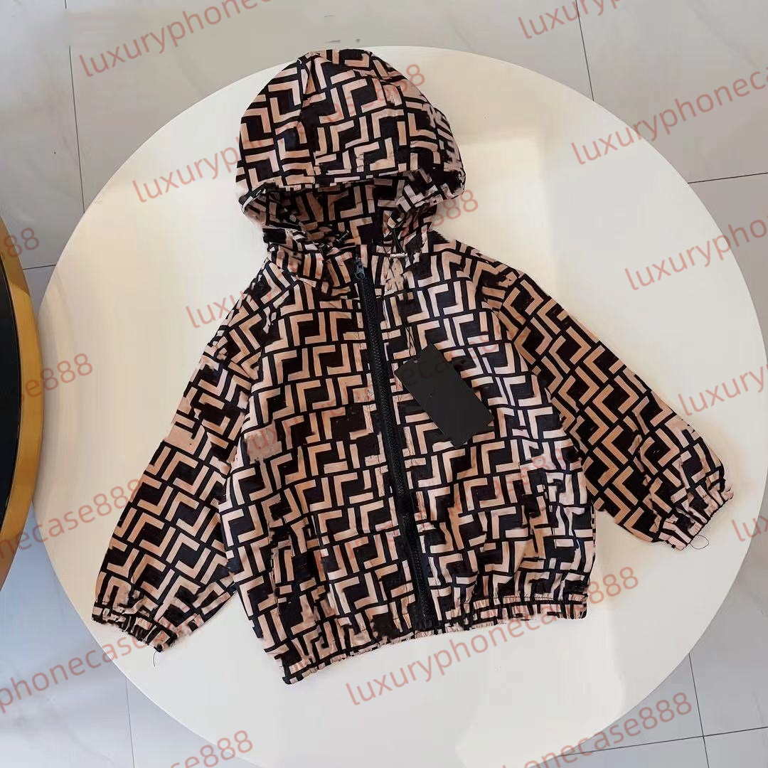 kids Designer Letter F/L/C Hooded Summer sunscreen clothing Jacket Boys Girls Quality Spring and Thin Coat Coat Children's Fall Warm Windproof Sweatshirt Garment
