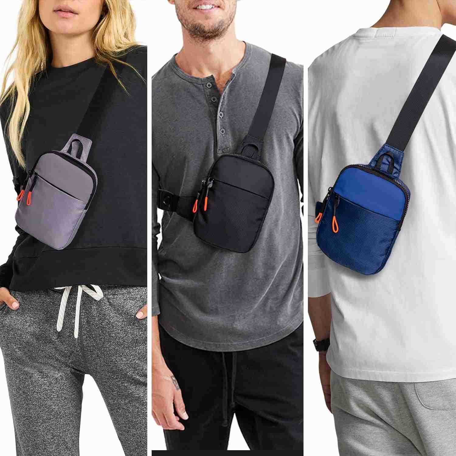 Chest Mini Sling Bag Waterproof Crossbody Bag Lightweight Casual Phone Bag Small Shoulder Daypack for Men Travel Z250910