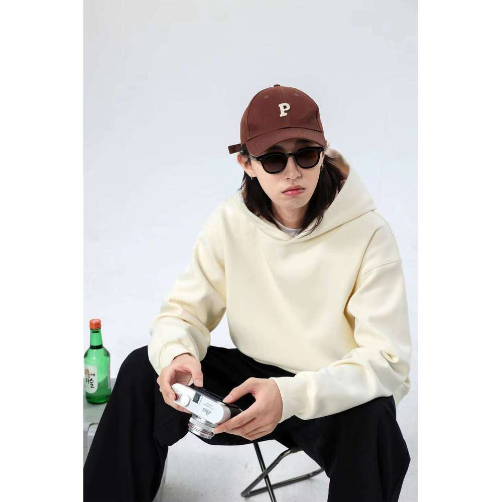 500gsm Thick Cotton Pullover Cut Men's Luxury Hoodie