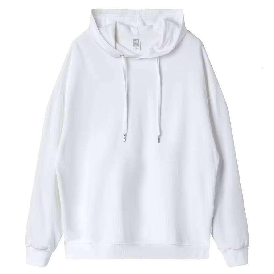300g High-Quality Drop Shoulder Cotton French Terry Hoodie with Embroidery Print, Winter Oversized