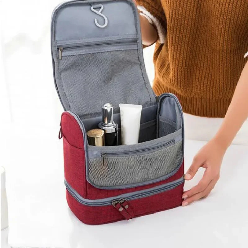 Waterproof Oxford Organizer for Travel Accessories Toiletry Kit Men Women ner Hanging Bag Cosmetics 250910