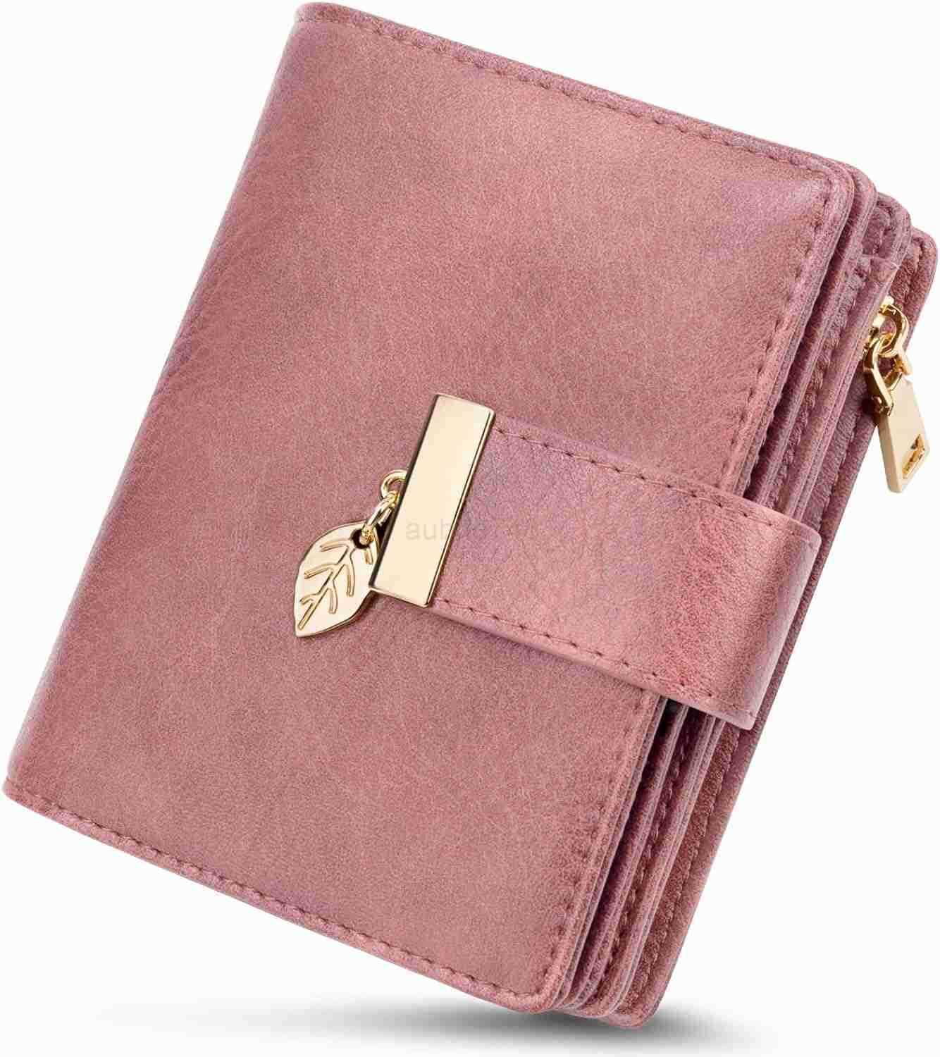 Small Wallets for Women Rfid Blocking Leather Bifold CARD Holder Ladies Wallet Zipper Pocket with ID WindowZ250910