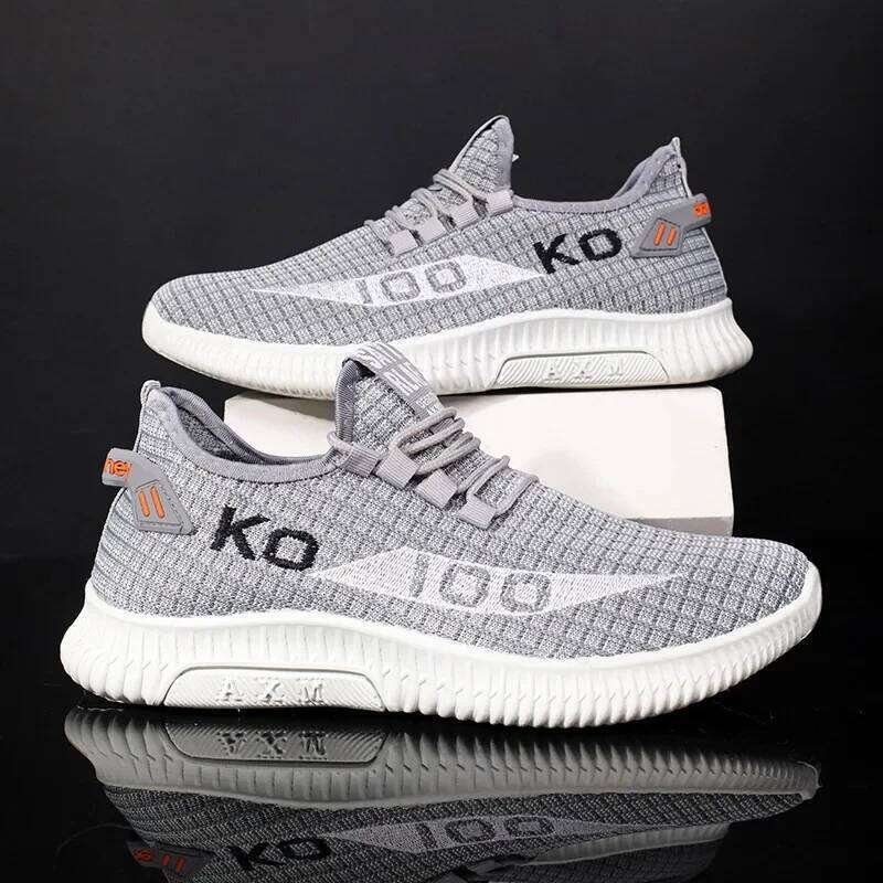 Breathable Mesh Sneakers Comfortable Casual Spo rt Shoes Fashion Shoes Lightweight Deodorant Outdoors Shoes Plus Size 39- 44