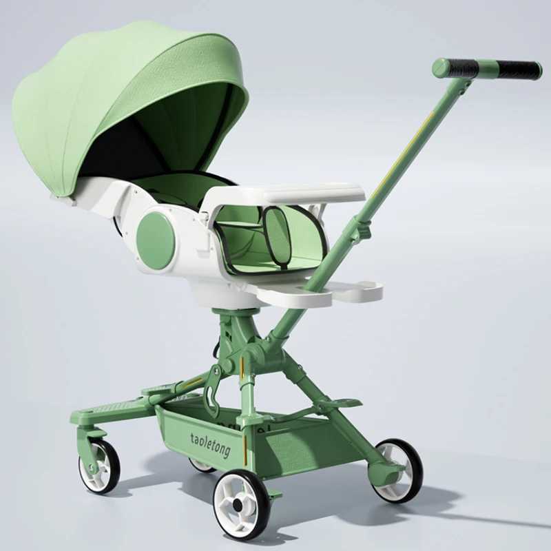 Light Trolley Twoway Stroller 13 Years Old Children Stroller Multifunctional Baby Carriage Foldable and Easy To Carry W250910