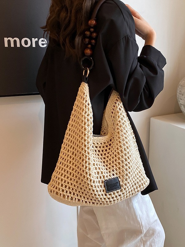free shipping designer shoulder bags New Fashionable Crossbody half moon Knitting casual tote package for woman