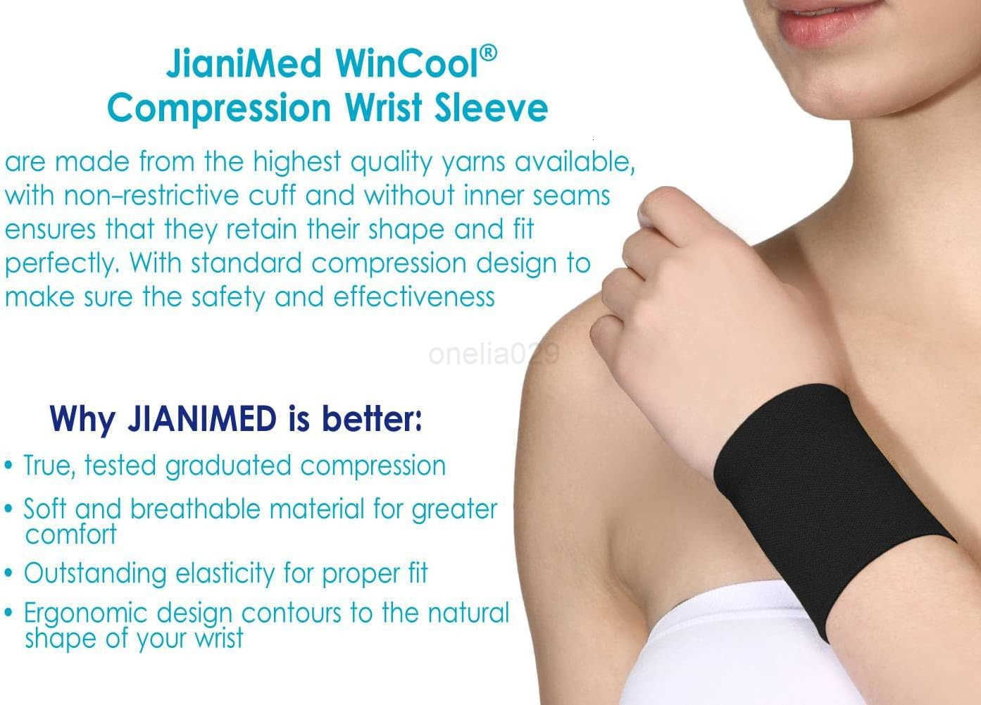Compression Wrist SleeveLightweight Cooling Yarn MoistureWicking Wrist Support Pain Relief Daily Use Taiwan Excellence SM W250910