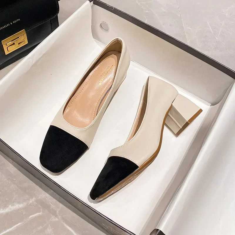 Womens High Heels Luxury Designer Shoes French Autumn New Slip on Casual Office Work Loafer Pumps Zapatillas Mujer 2024 W250910