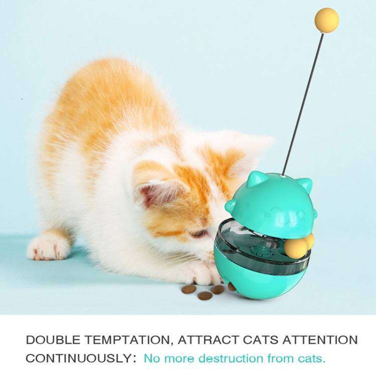 designer brand Turntable Toy Leaking Food Ball Funny Cat Stick Tumbler