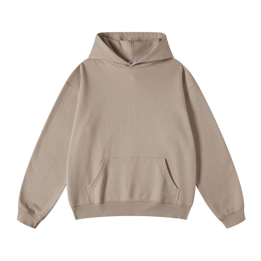 High-Quality 450GSM Heavyweight French Terry Women's Oversized Fashion Pullover Sweatshirt Cordless Men's Hoodie