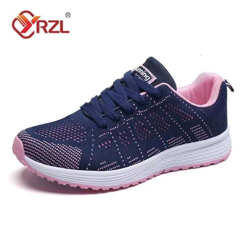 YRZL Womens Sneakers Fashion Lightweight Comfortable Mesh Breathable Sneakers Couple Sports Shoes Outdoor Tennis Shoes for Women