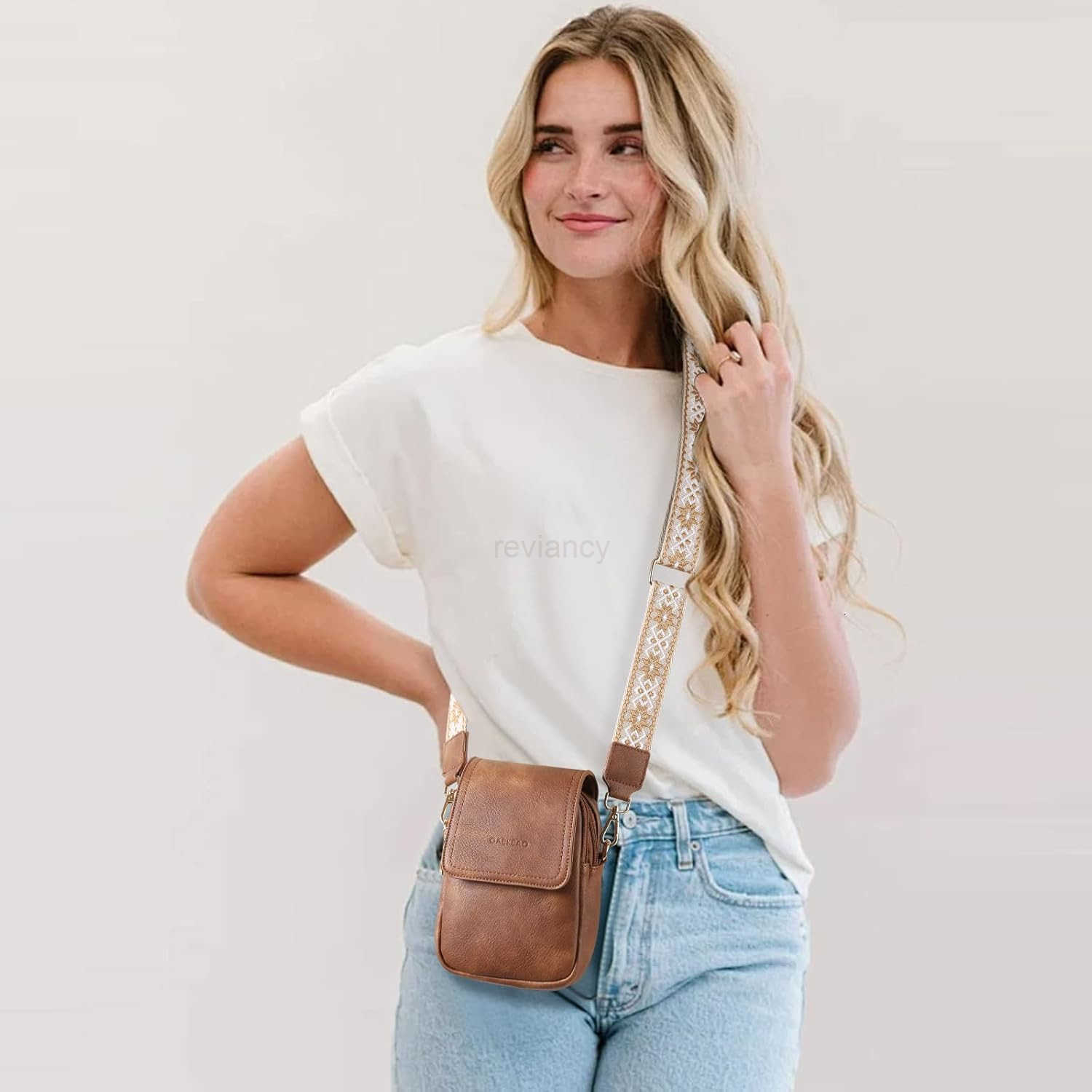 Small Crossbody Bags for Women Leather Cell Phone Purse Bag Wallet with RFID Blocking SlotsW250909