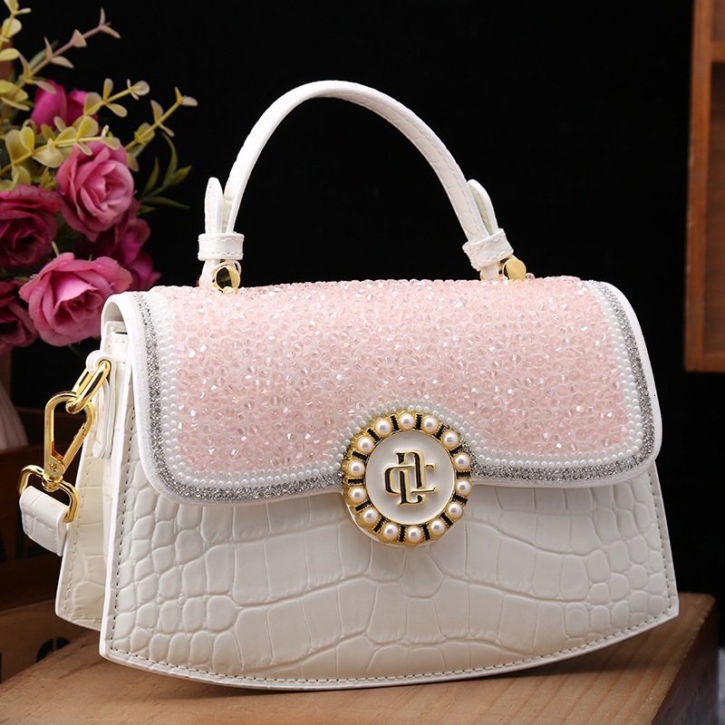 2025 Designer's New Diamond Inlaid Handbag Shoulder Bag Fashion