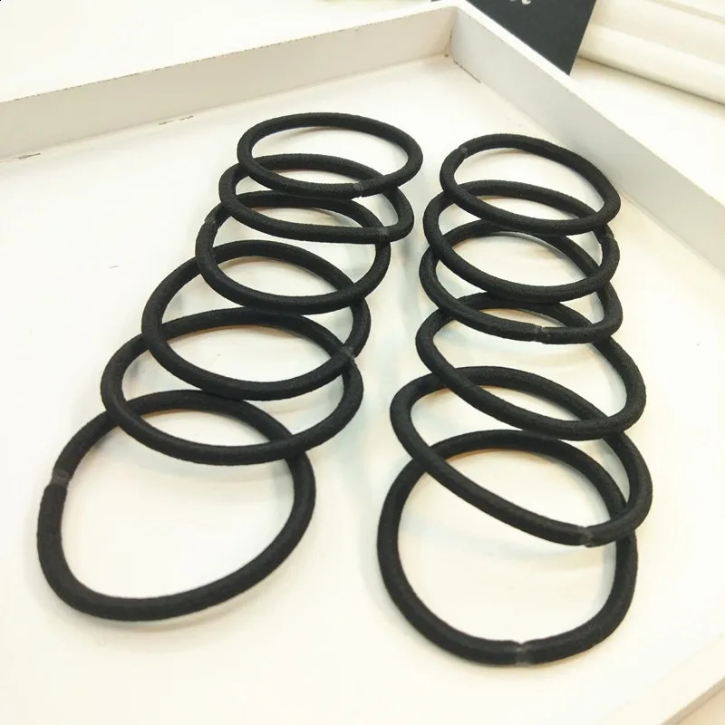 1050pcs 4mm Mix Color Black No Damage Elastics Hair Ties Bands Leagues Tails Holders for Men Women Girls and Boys Bulk 250909