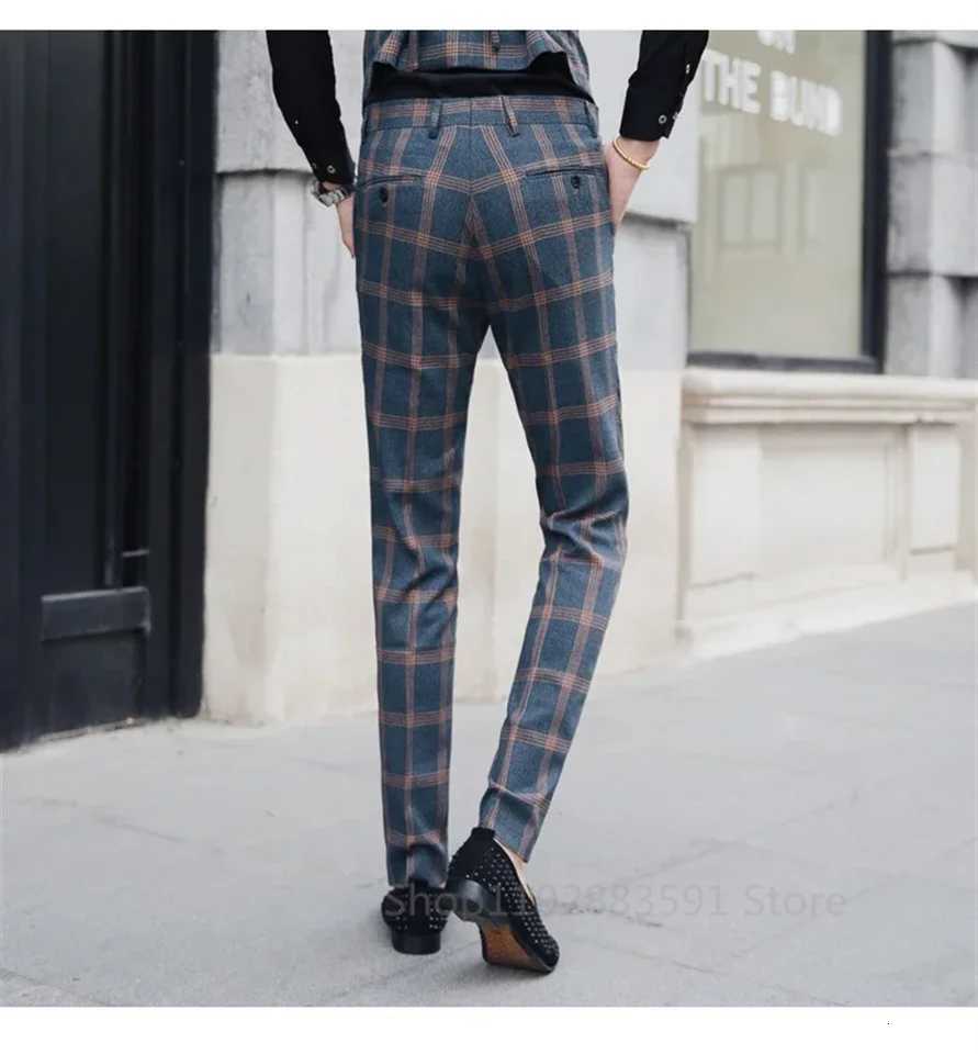 Coat Vest Pants 2024 Mens Fashion Boutique Stripes Wedding Suit Three Pieces Set Male Business Casual Blazers Jacket Trousers W250910