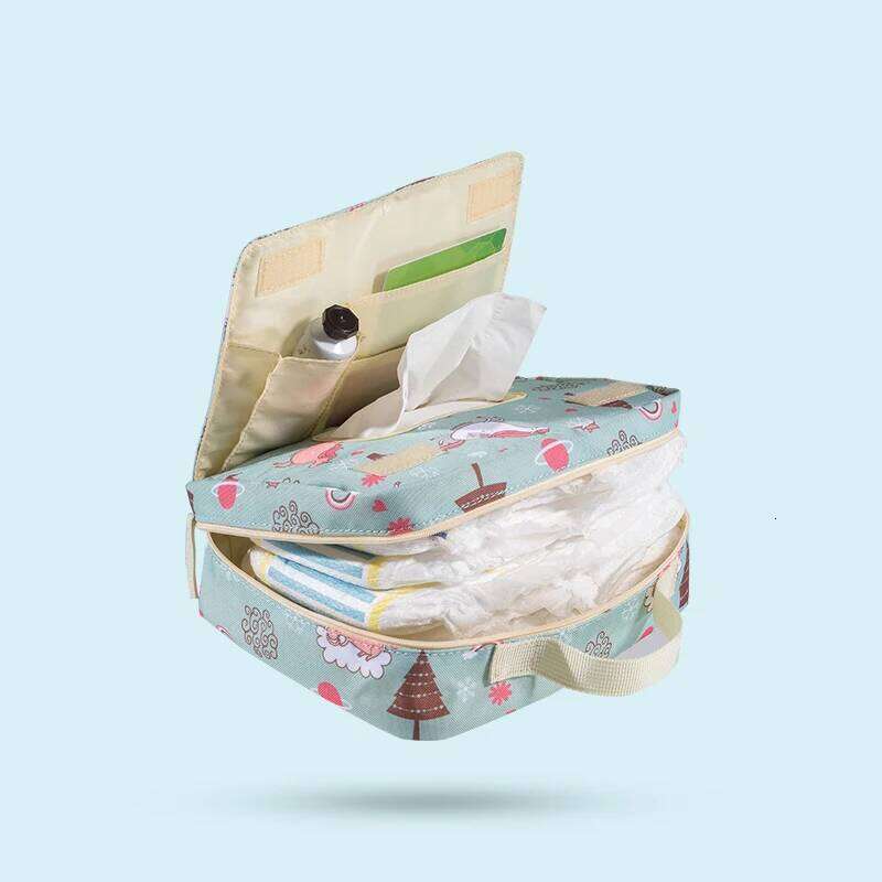 Sunveno Baby Bags Maternity Reusable Fashion Prints Wet Dry Bag for Disposable Diaper 2 Size