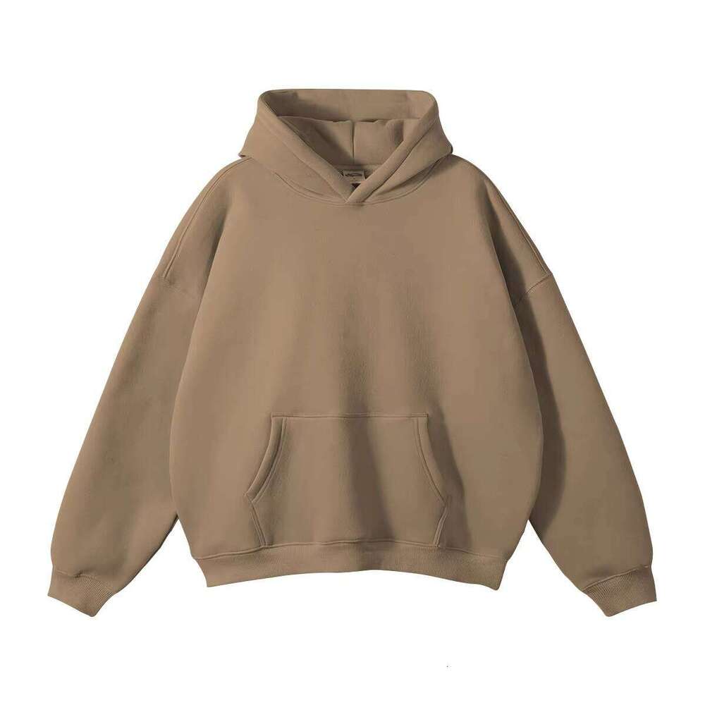 High Quality 380GSM Cotton 100% Embroidery Powder Puff Print Unisex Sports Oversized Blank Hoodie