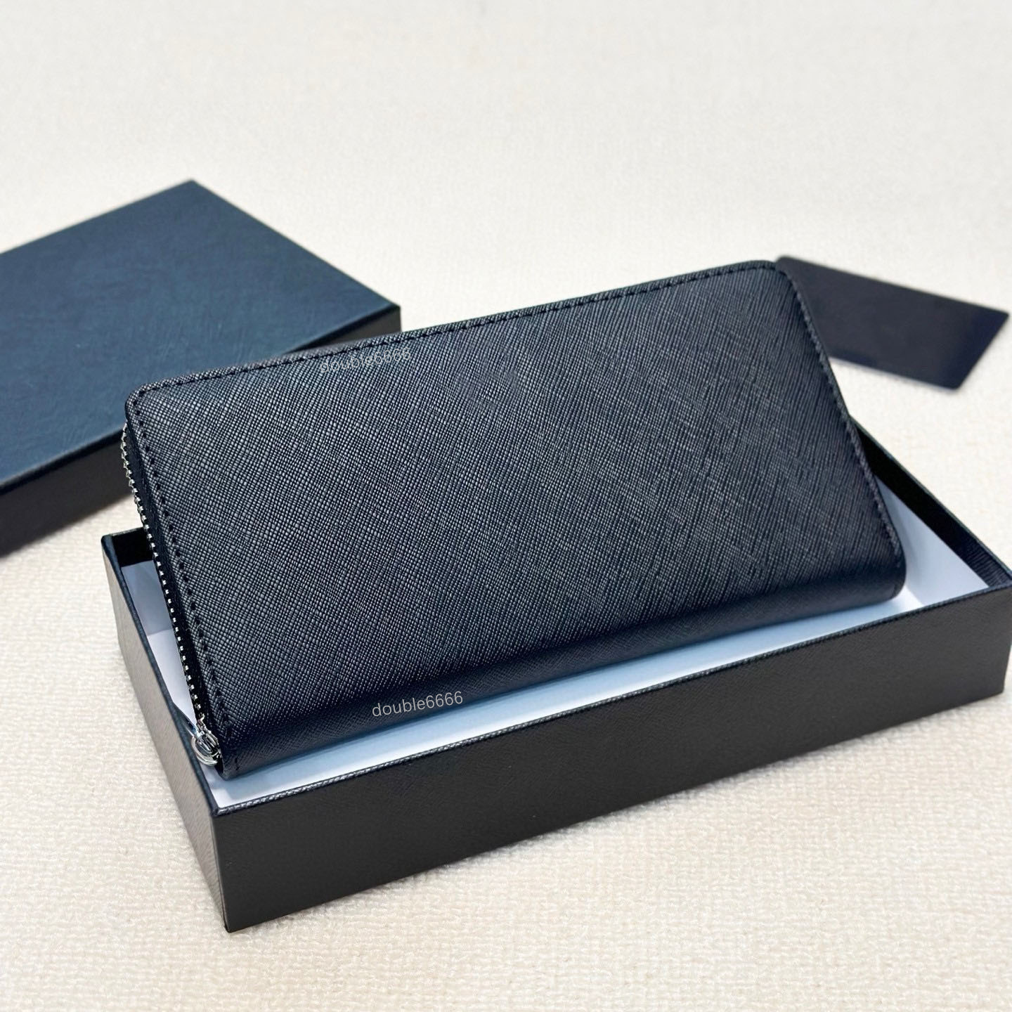 5A Quality Designer Men's Cross-Grain Leather Coin Purse Classic Women's Clutch Man's Credit Card Holder Business Card Holder wallet phone bag Bank card package