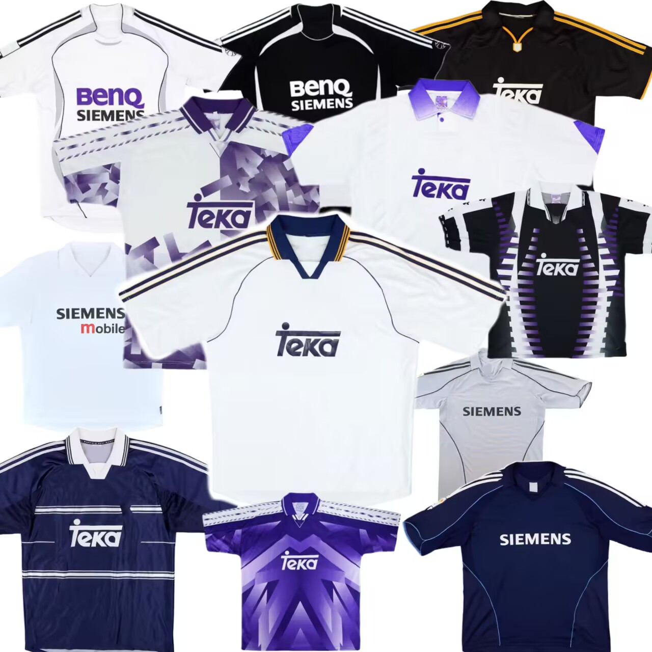 Raul retro football jersey MCFs 1984 85 86 87 88 89 90 91 92 93 94 95 96 97 98 99 2000 01 Valdano Sanchez Hierro Seedorf SUKER Juanito ReAls classic retrio soccer jersey